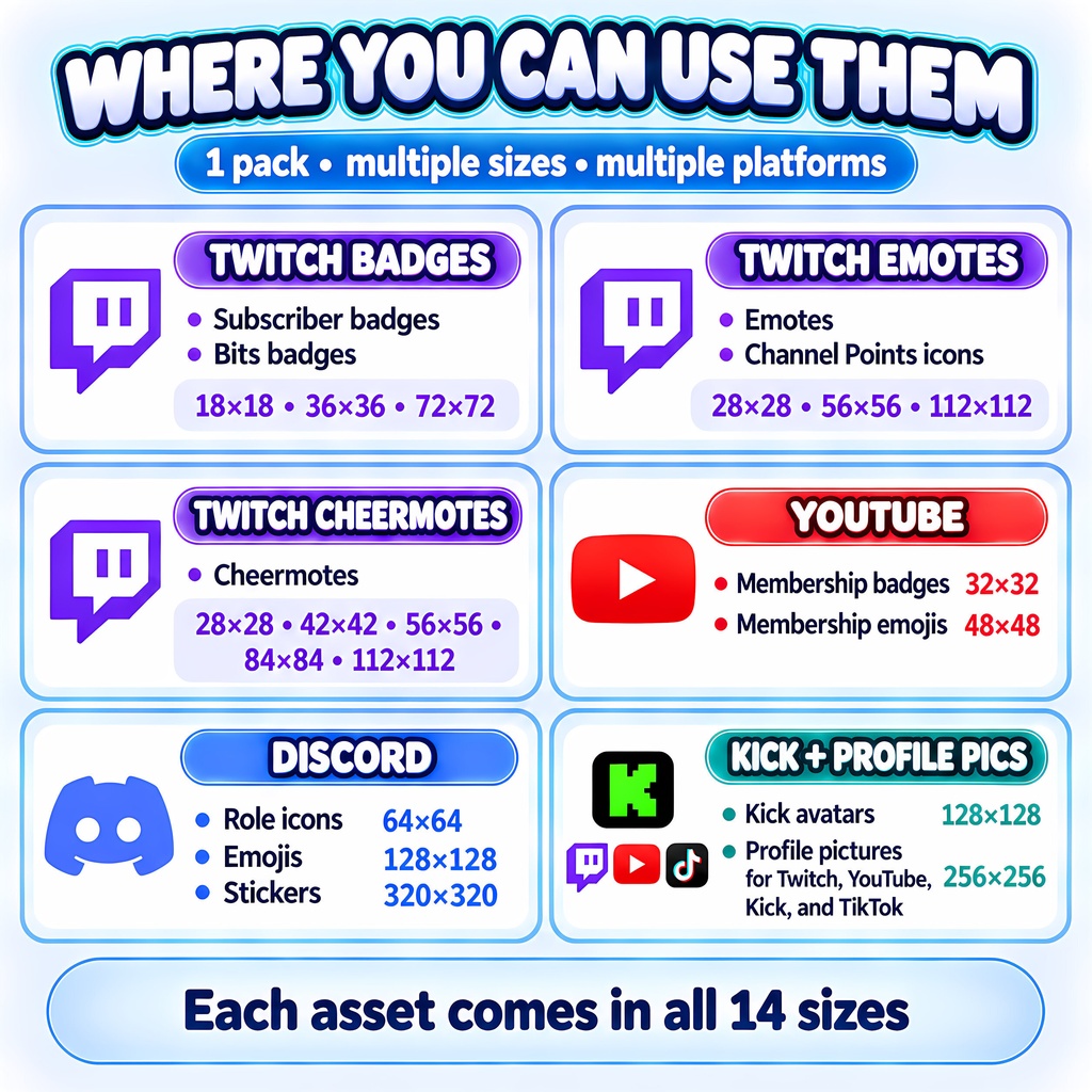 【21点】紫髪ゲーマーガール配信向けサブスクバッジ|Kawaii Purple Gamer Girl Twitch Sub Badges