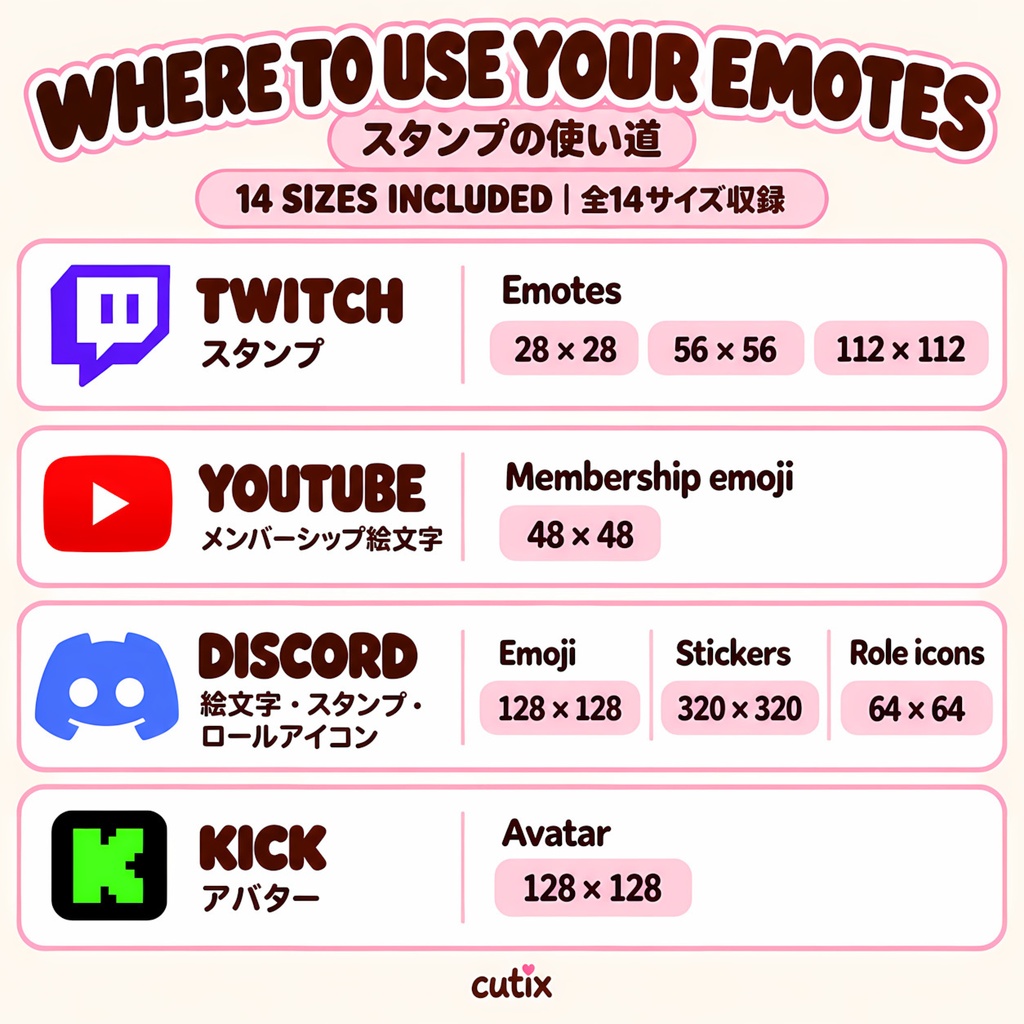 かわいいナマケモノのエモート30種セット|Twitchスタンプ・配信素材 | Cute Sloth Emotes (30 Designs)