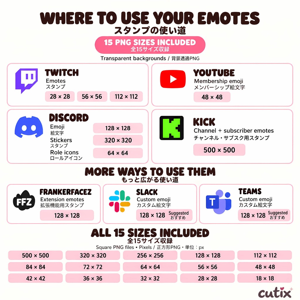 【30 Emotes】カピバラの配信スタンプ 全30種 | Dawdle Capybara Twitch Emotes | Twitchエモート・ Discord絵文字・YouTube絵文字
