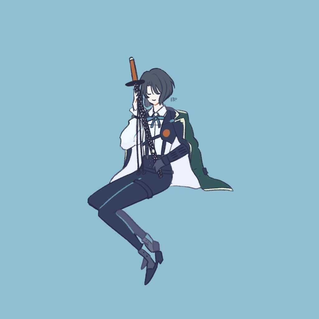 江打刀ステッカー