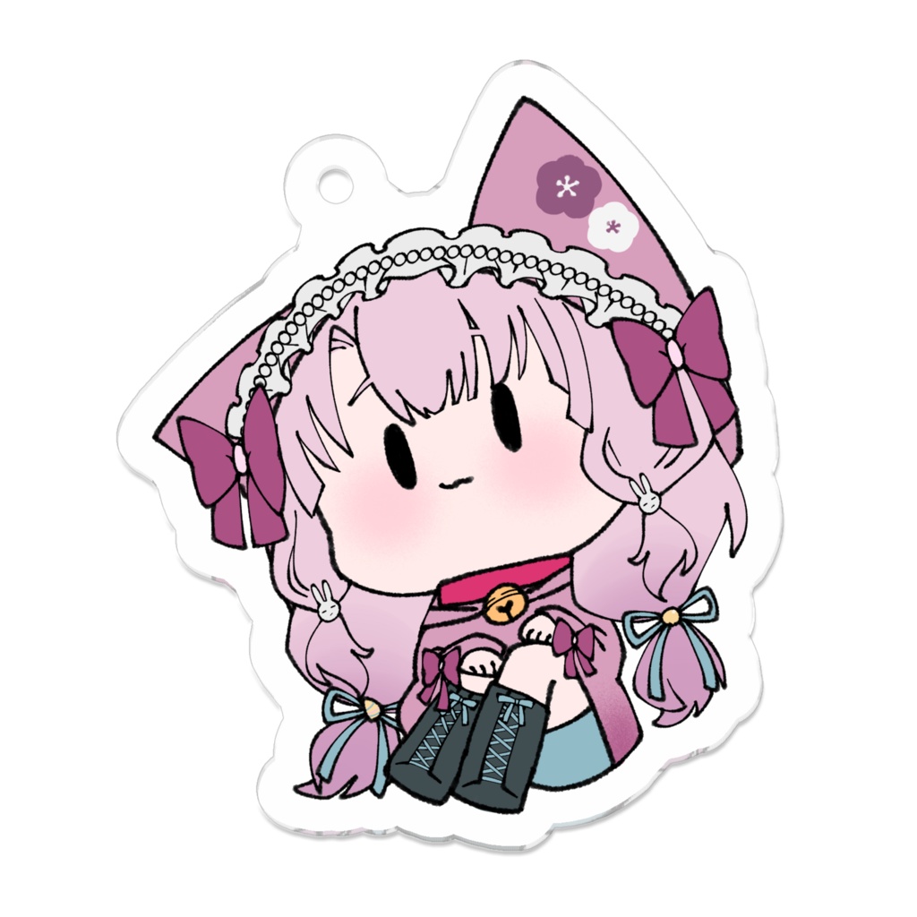 猫パーカーアクキー