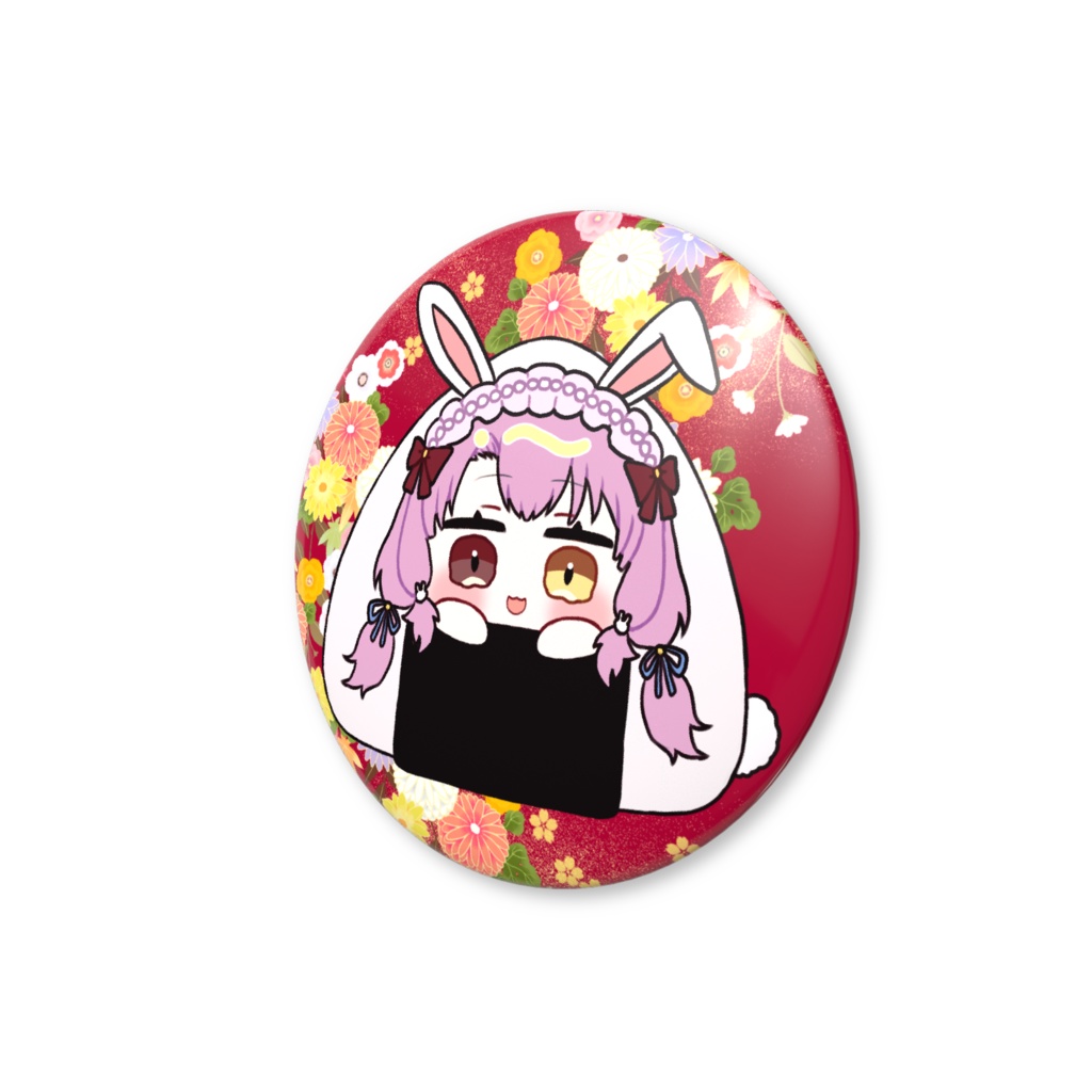 おにぎりきなこ缶バッジ