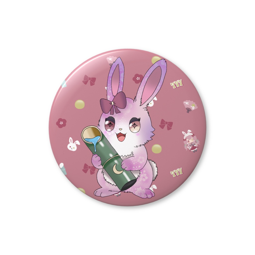 わたあめ缶バッジ