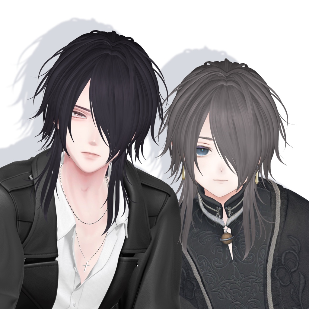 Vhair🆙Alué 追加対応【13アバター対応/VRC Hair】