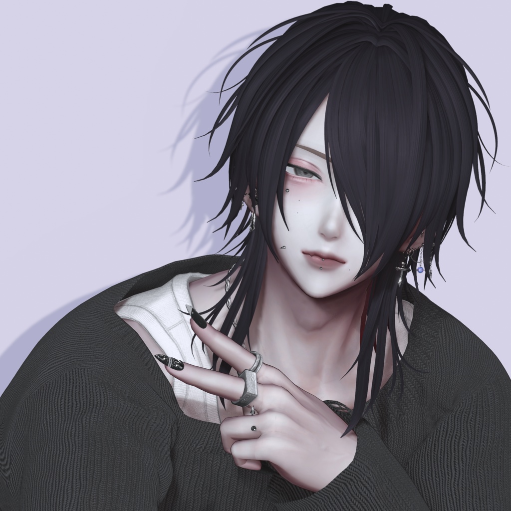 Vhair【10アバター対応/VRC Hair】