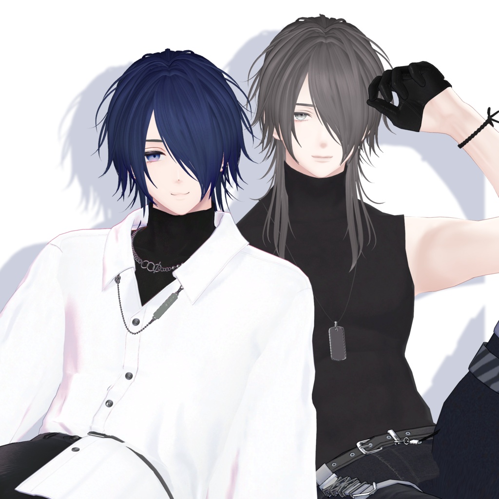 Vhair【10アバター対応/VRC Hair】