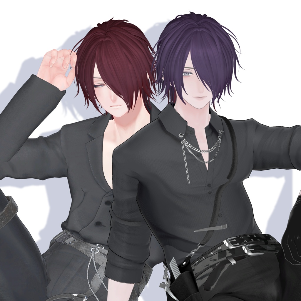 Vhair【10アバター対応/VRC Hair】