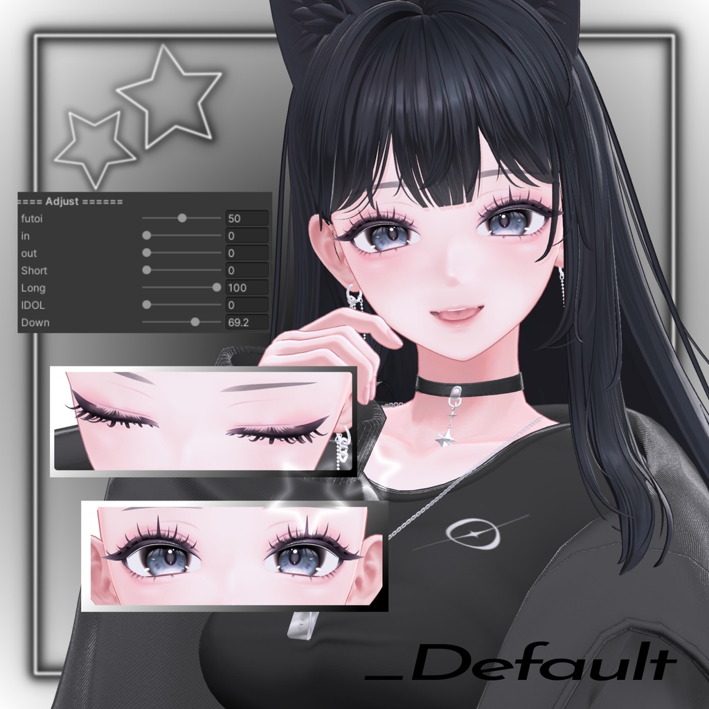 3D Eyelash+ つけまつげ【5アバター対応/VRC】