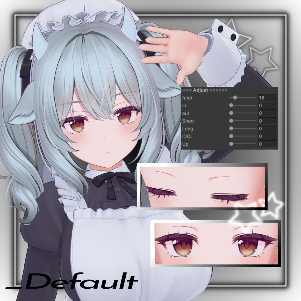 3D Eyelash+ つけまつげ【4アバター対応/VRC】