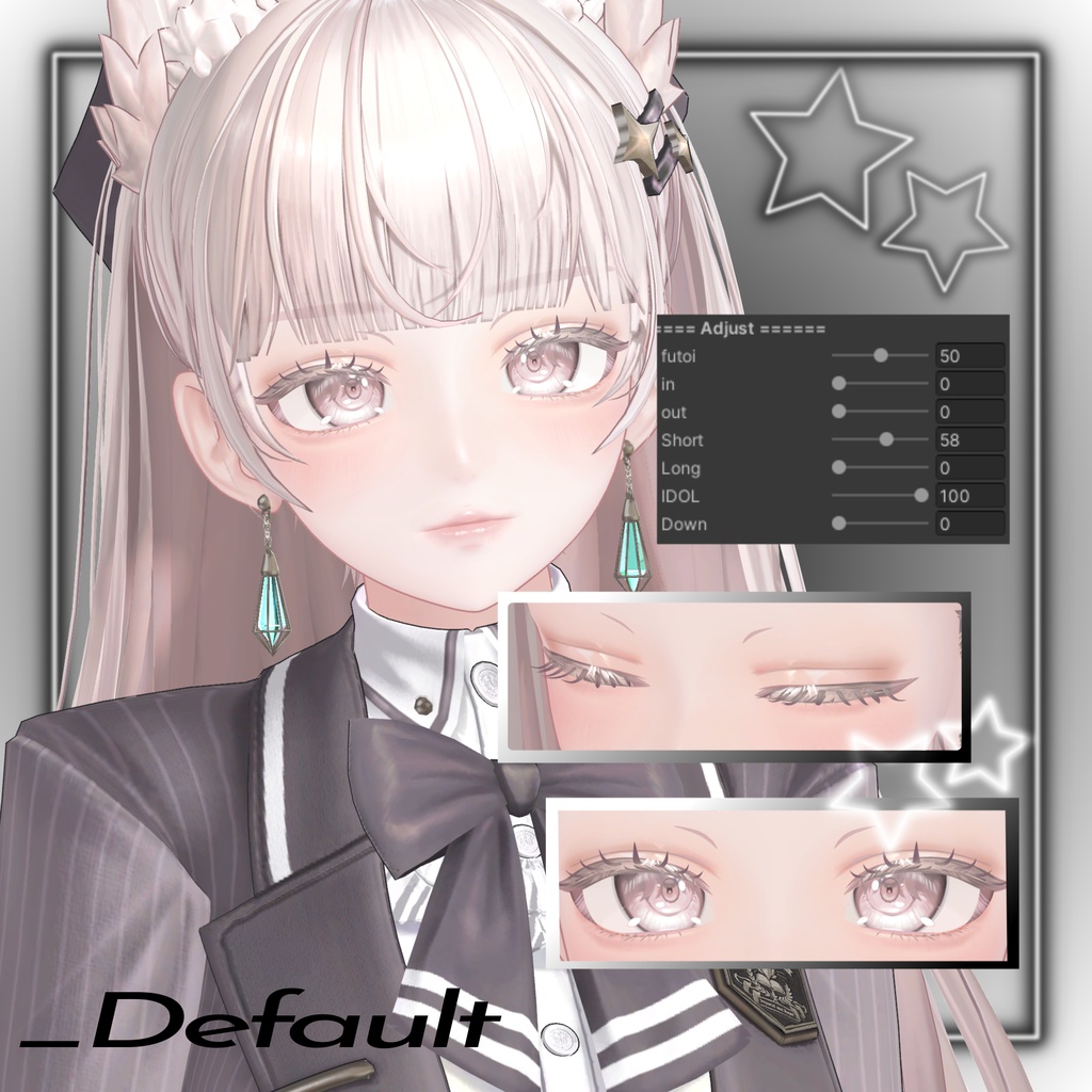 3D Eyelash+ つけまつげ【4アバター対応/VRC】
