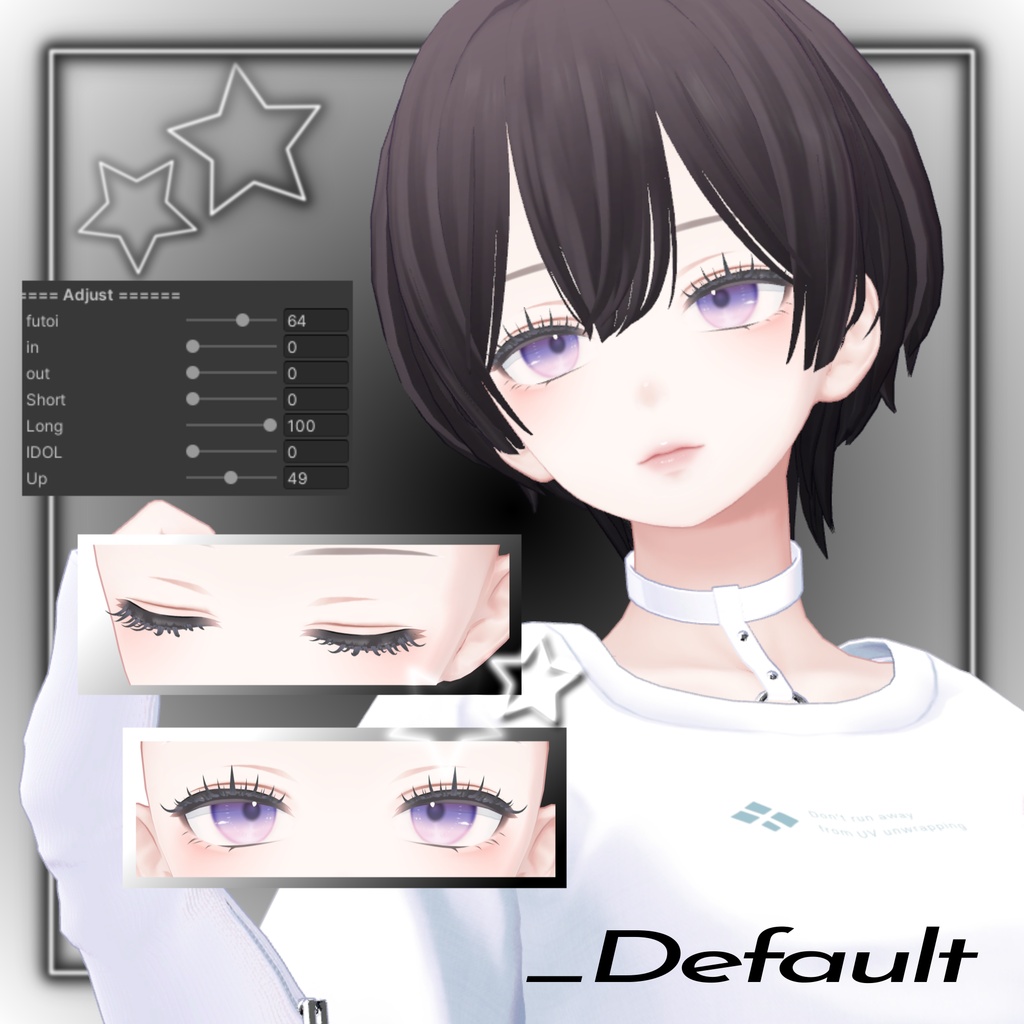 3D Eyelash+ つけまつげ【4アバター対応/VRC】