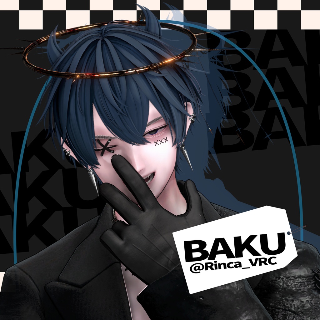 小悪魔ショートウルフ【10アバター対応/VRC Hair】Halloween向け髪型