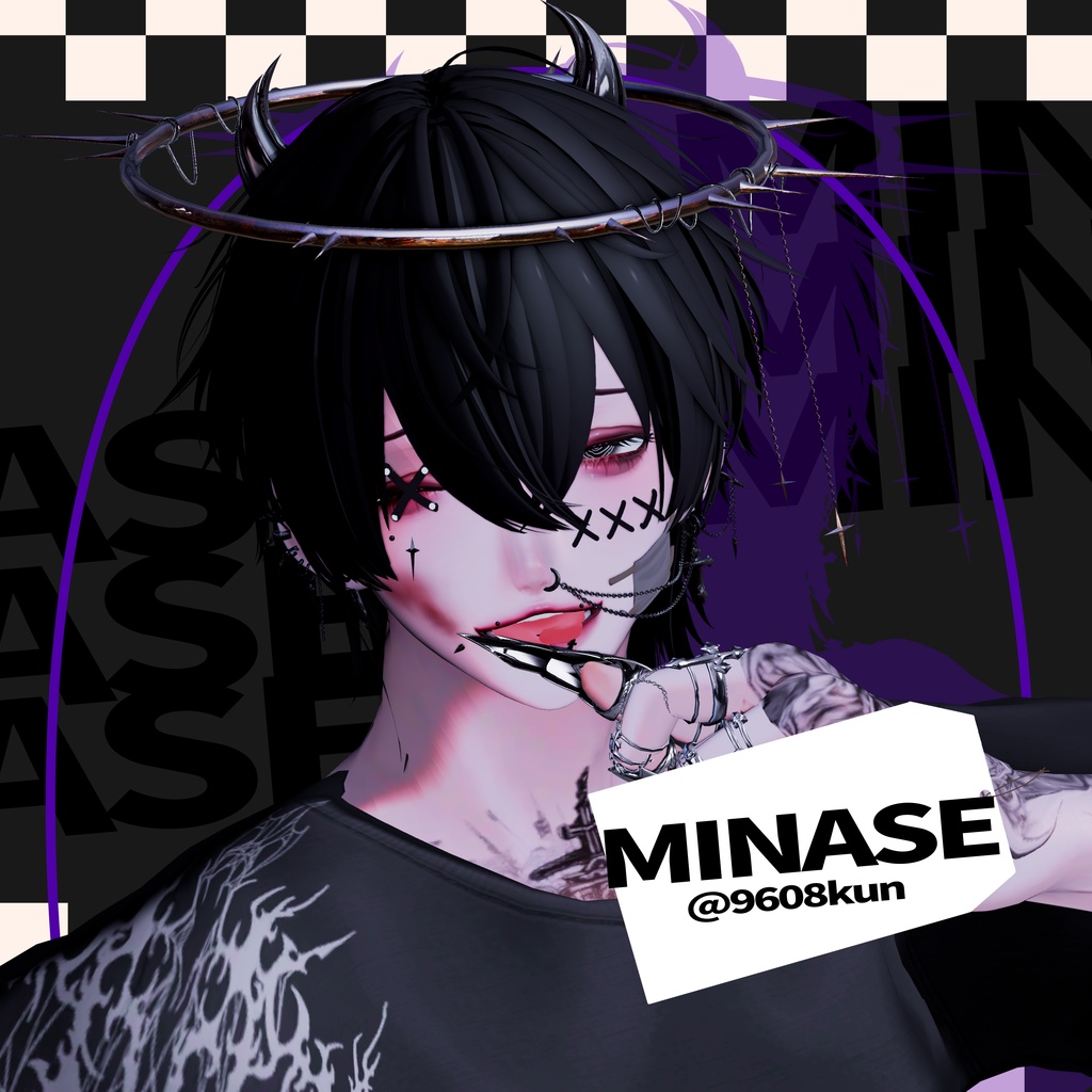小悪魔ショートウルフ【10アバター対応/VRC Hair】Halloween向け髪型
