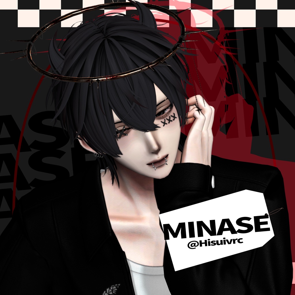 小悪魔ショートウルフ【10アバター対応/VRC Hair】Halloween向け髪型