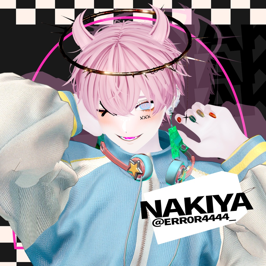 小悪魔ショートウルフ【10アバター対応/VRC Hair】Halloween向け髪型