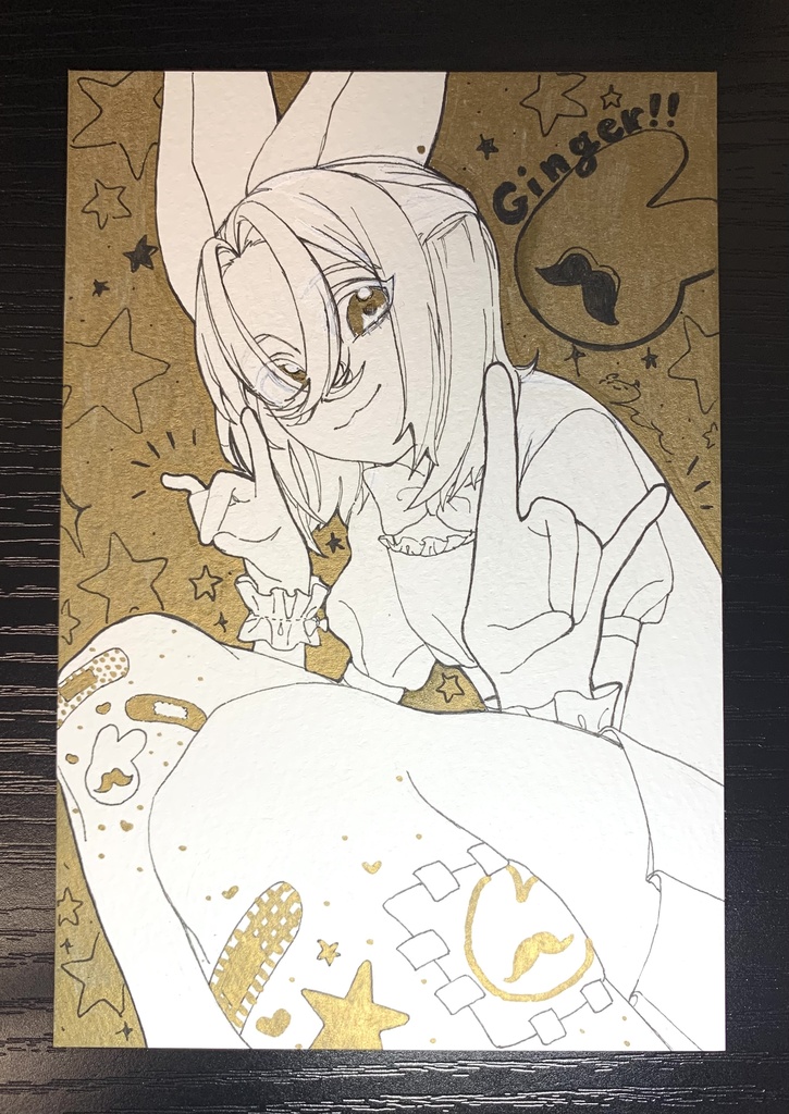 【原画】おひげキツネのジンジャー！