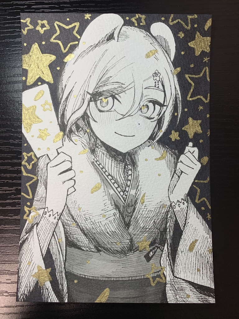 【原画】羽子板で勝負！