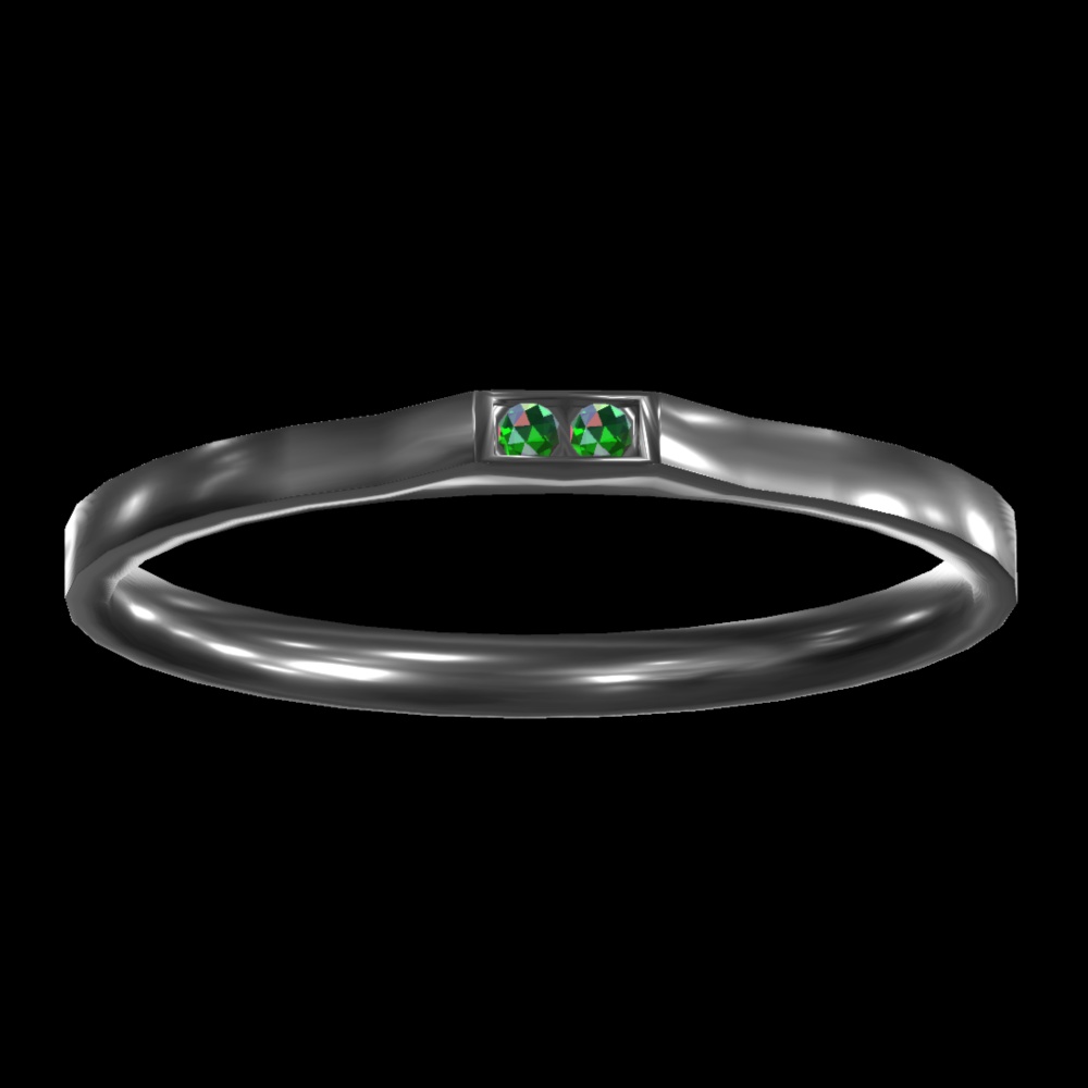 【無料/お布施】宝石付きのシンプルな指輪【VRChat想定】