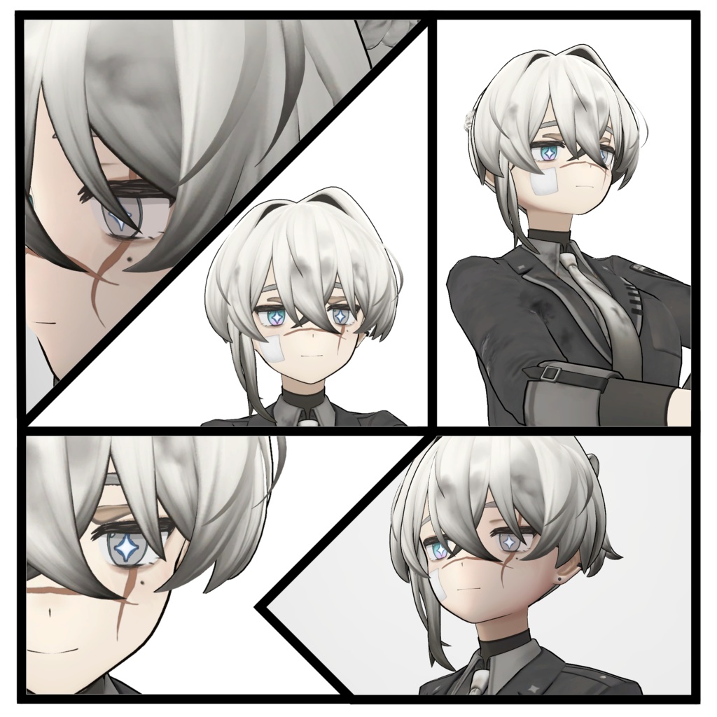 【Damage Texture】スカーフェイステクスチャ【3アバター対応】