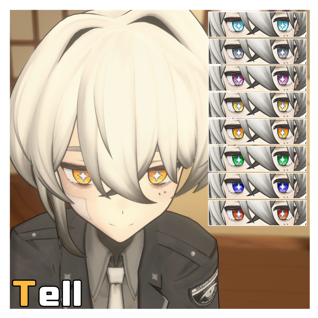 【5avatar対応】シンプルな泡が立ち上る目【Eye_Texture】