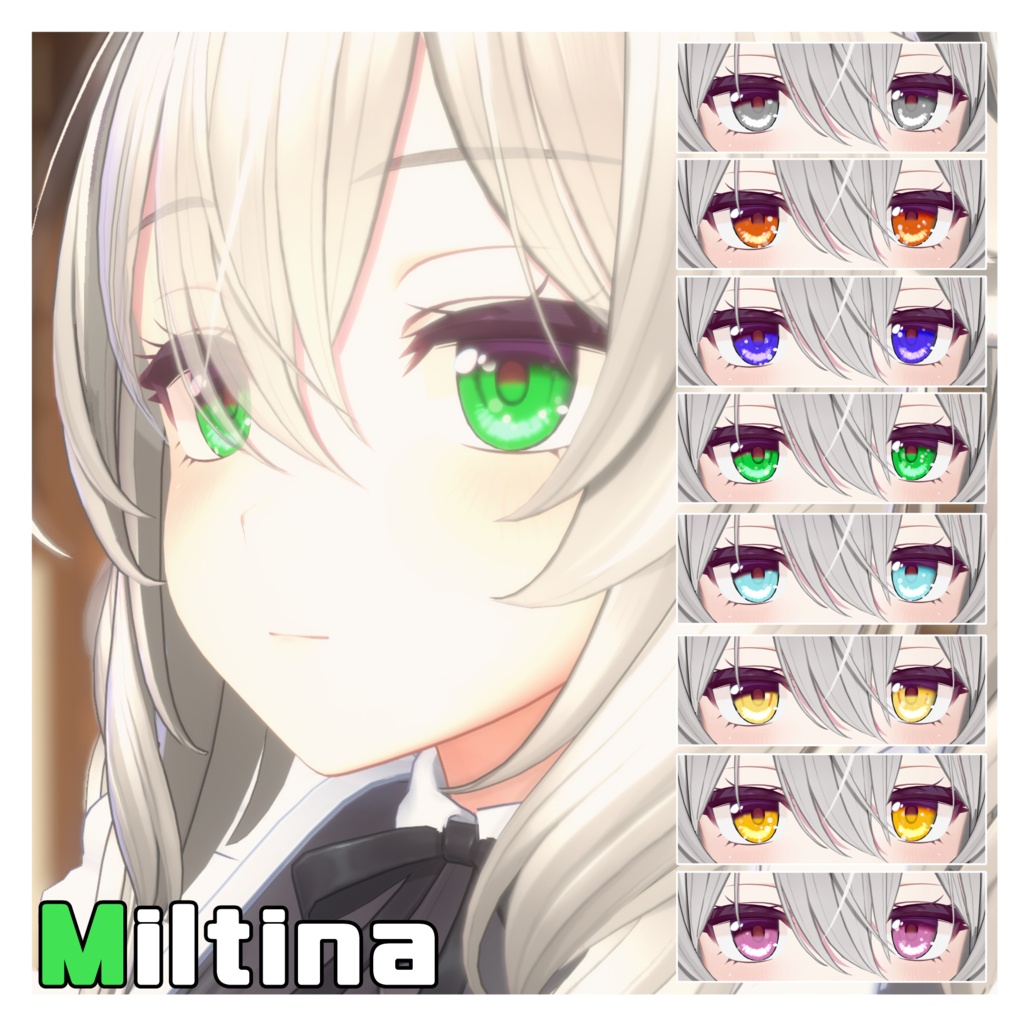 【5avatar対応】シンプルな泡が立ち上る目【Eye_Texture】