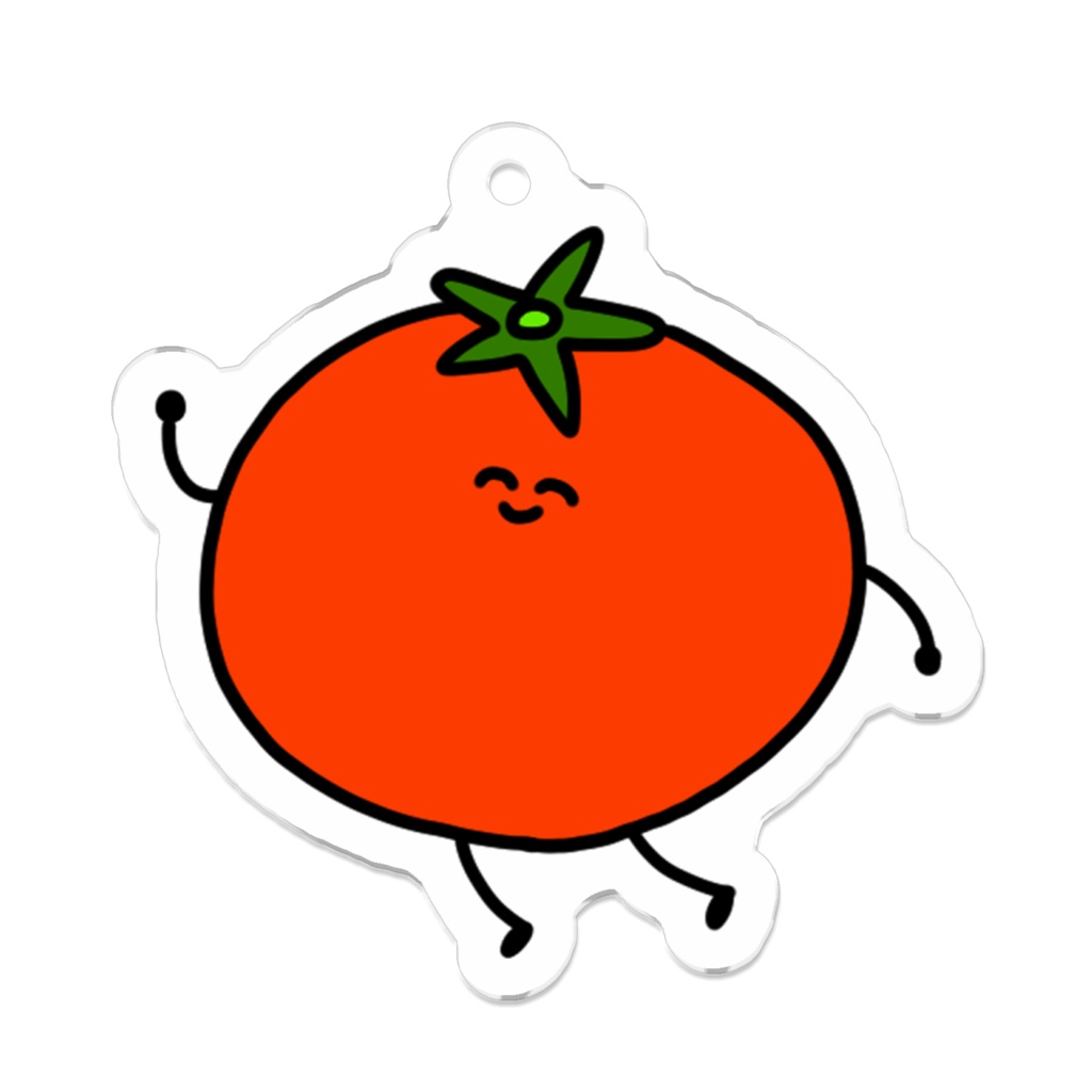 トマトのアクリルキーホルダー