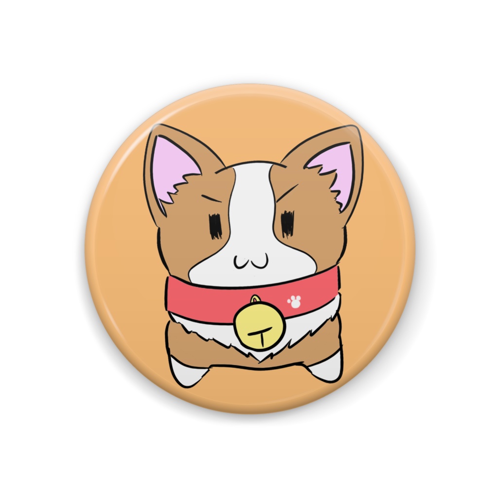 穹乃すい（犬）缶バッチ