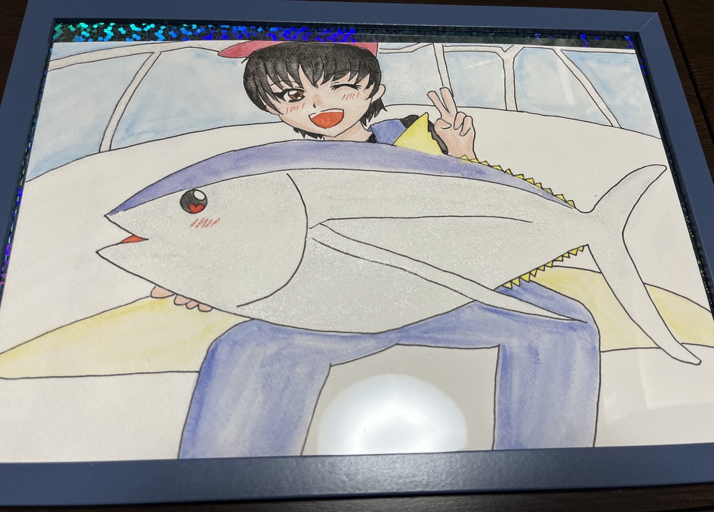 釣果記念撮影