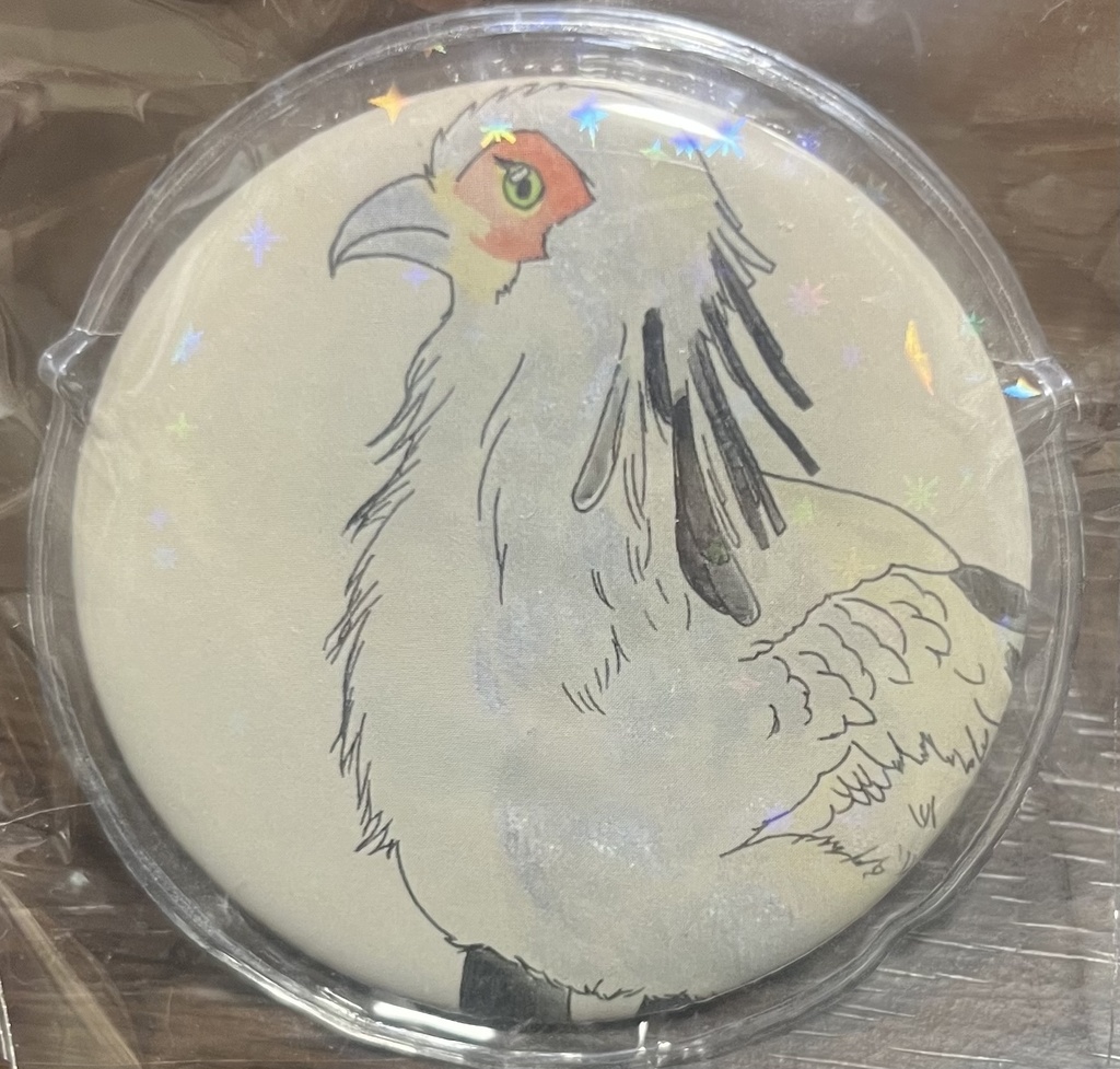 ヘビクイワシ　缶ミラー