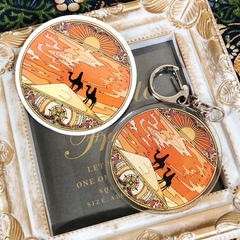 【旅のお守り】アクリルキーホルダー・ステッカー