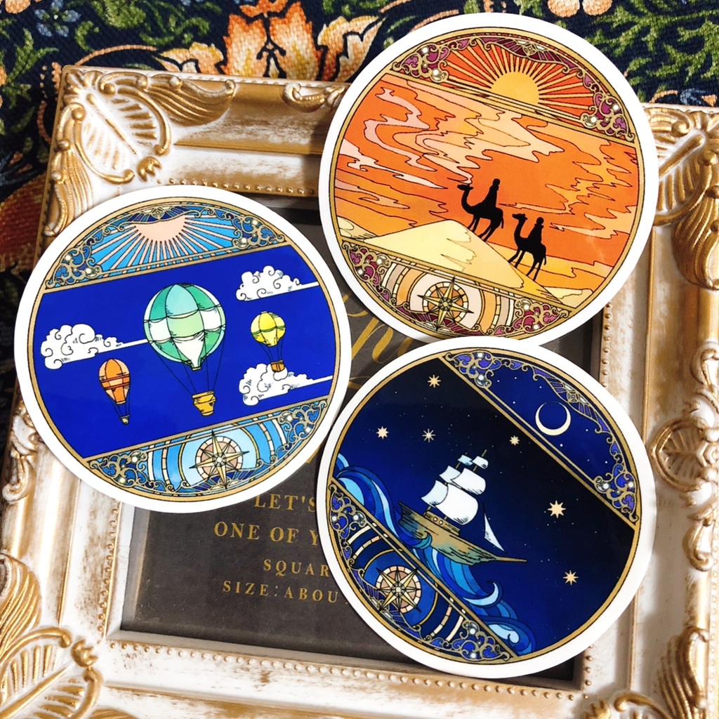 【旅のお守り】アクリルキーホルダー・ステッカー