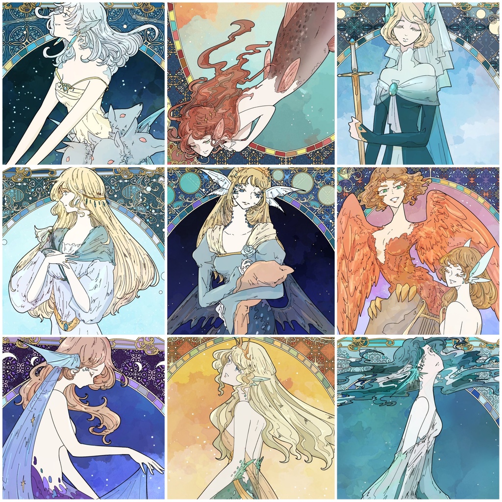 【新作】ヨーロッパの麗しの人魚と水妖