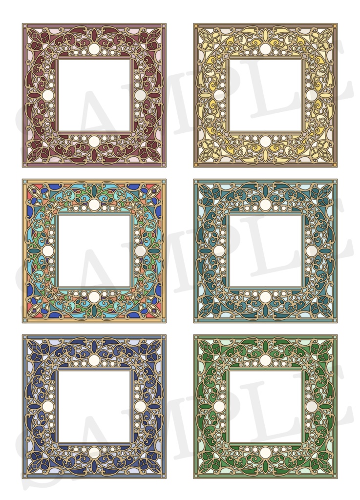 ダウンロード販売 データ素材 アクセサリー台紙