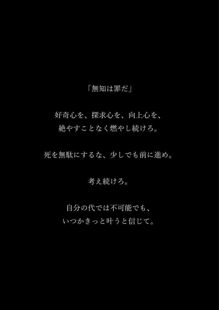 【ネタバレ有】「星空のマリス-荒廃のマリス」公式パンフレット