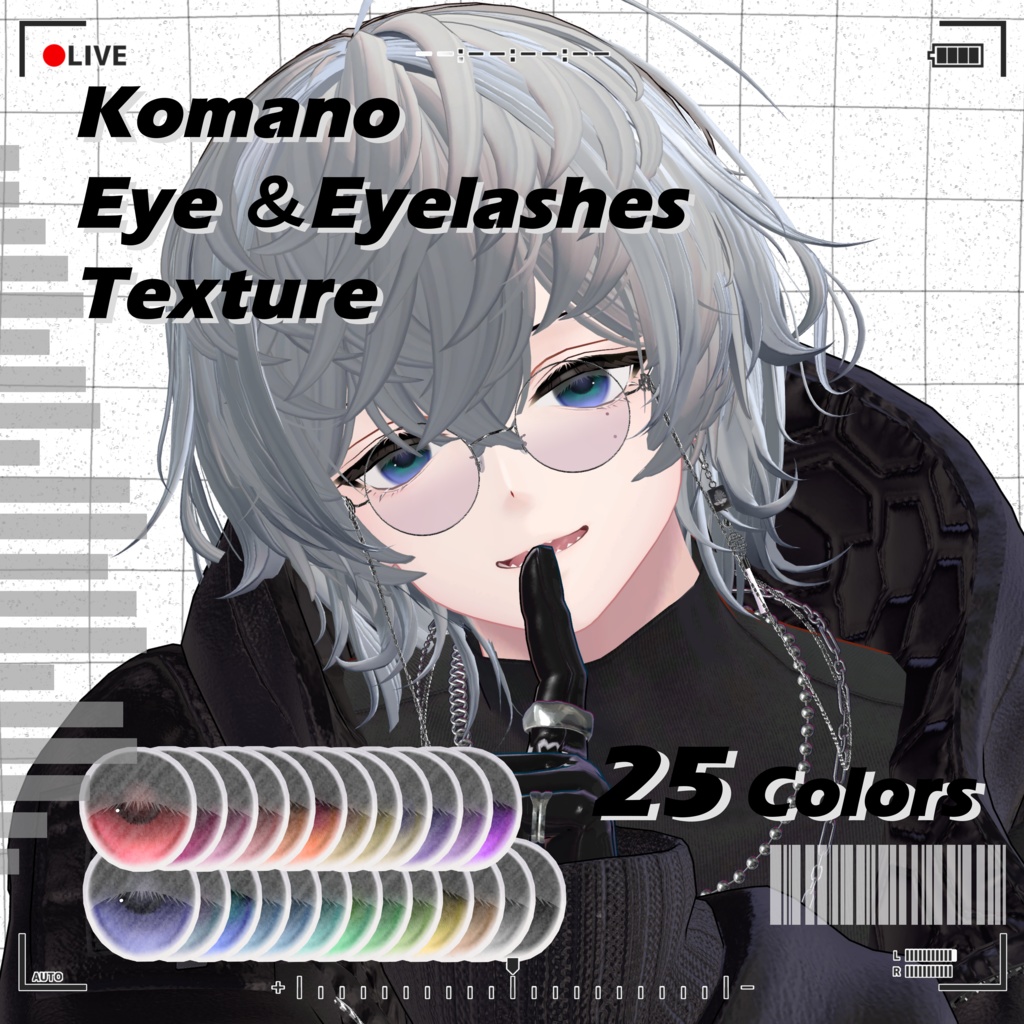 狛乃専用　Eye＆Eyelash  Texture　25colors