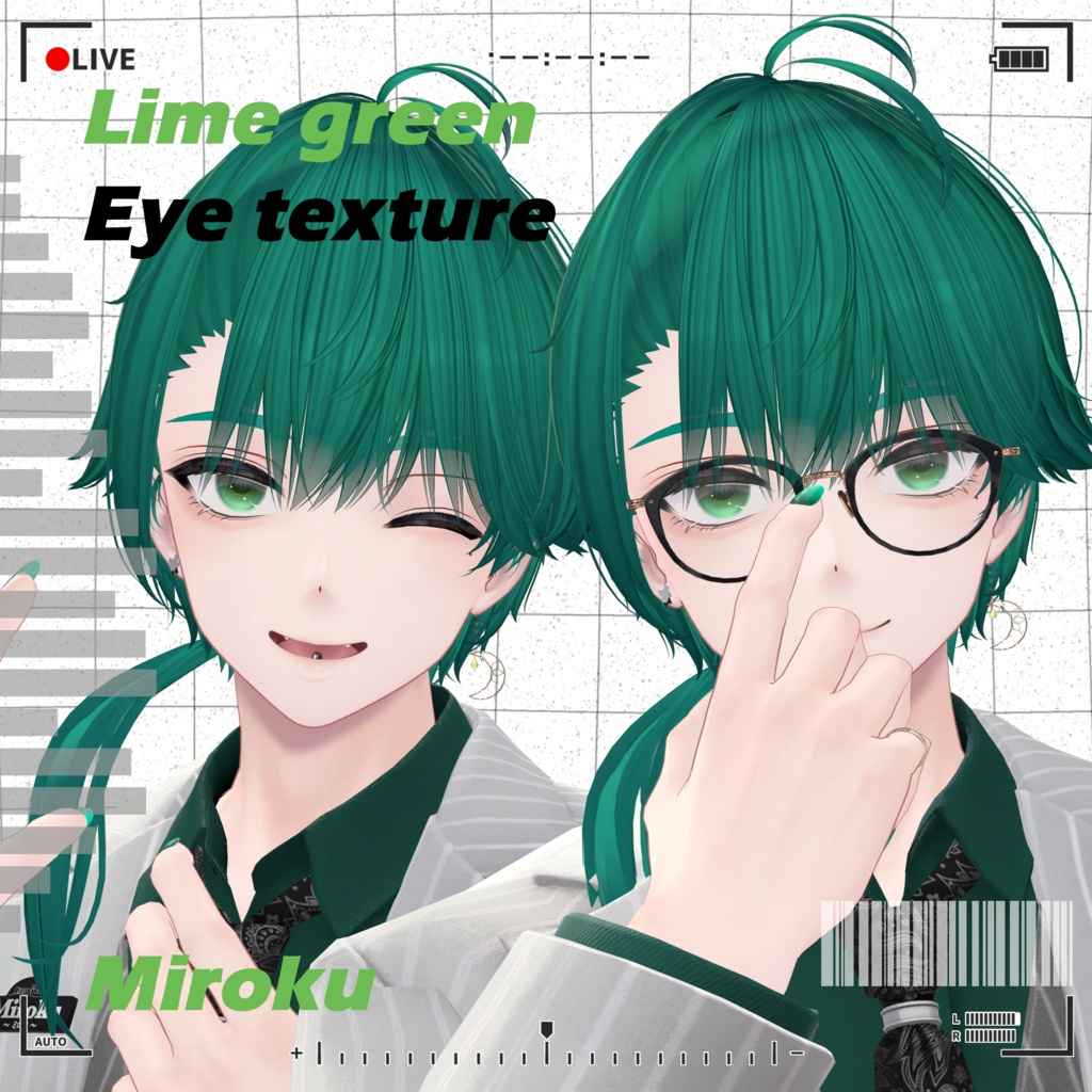 狛乃専用 Eye&Eyelash  Texture 25colors