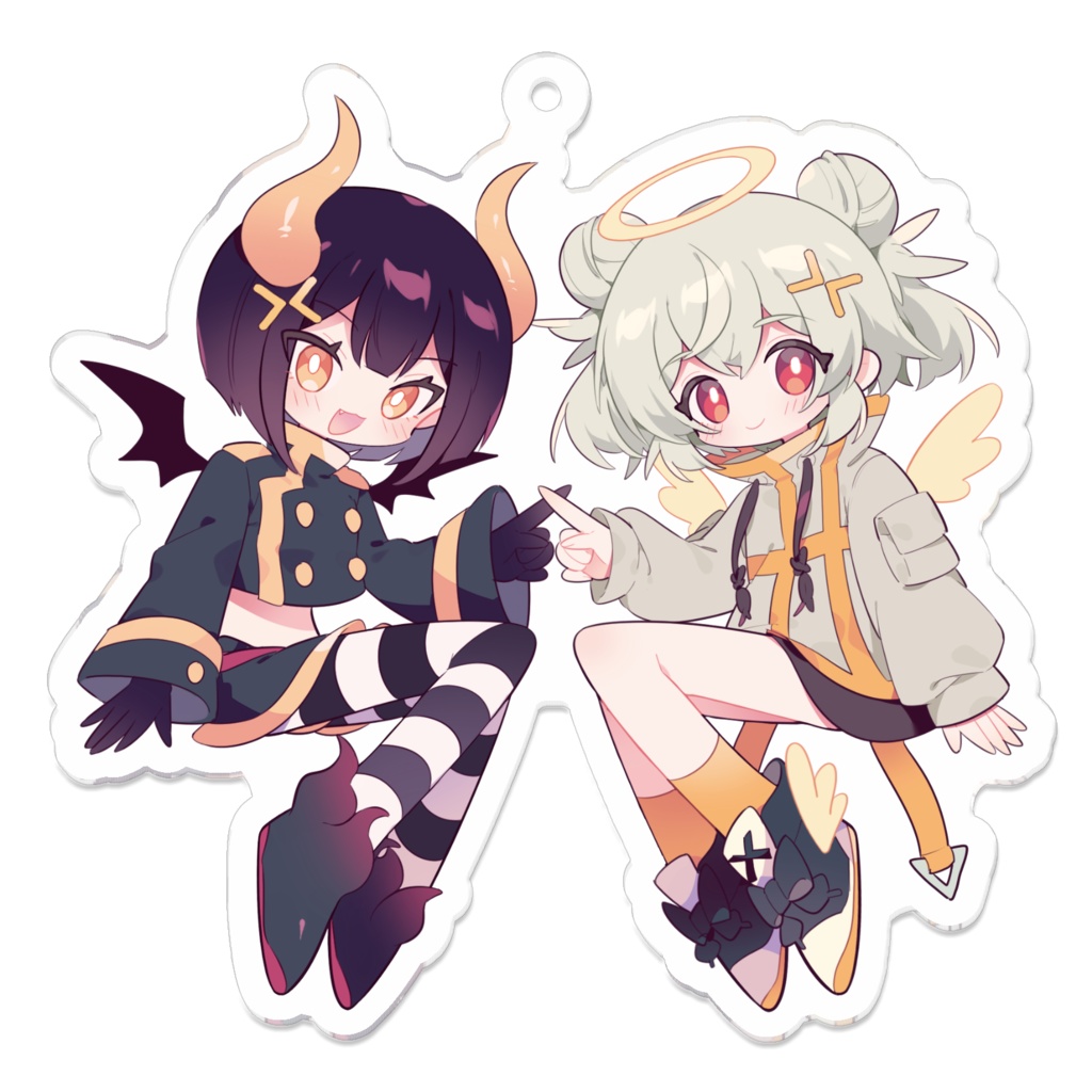 こまるうなかよしアクリルキーホルダー(ロゴ無ver)