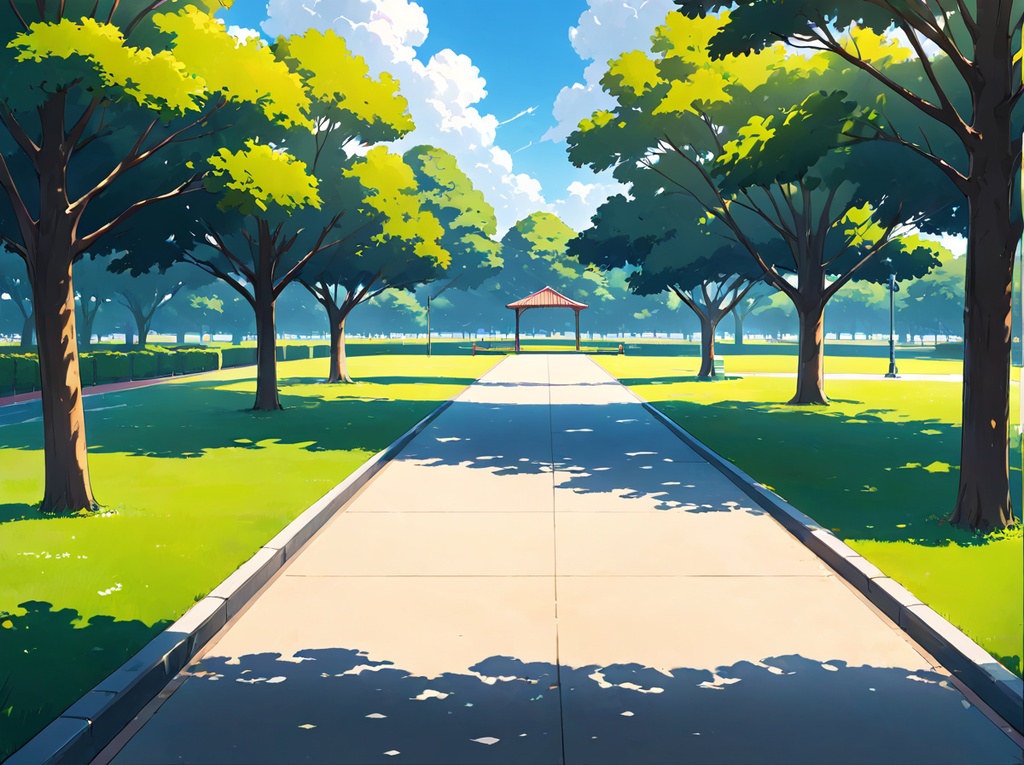 【AI背景03】公園×5枚