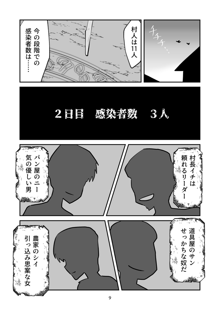 【人狼ゲームブック風漫画】染む村(シムヴィレッジ)