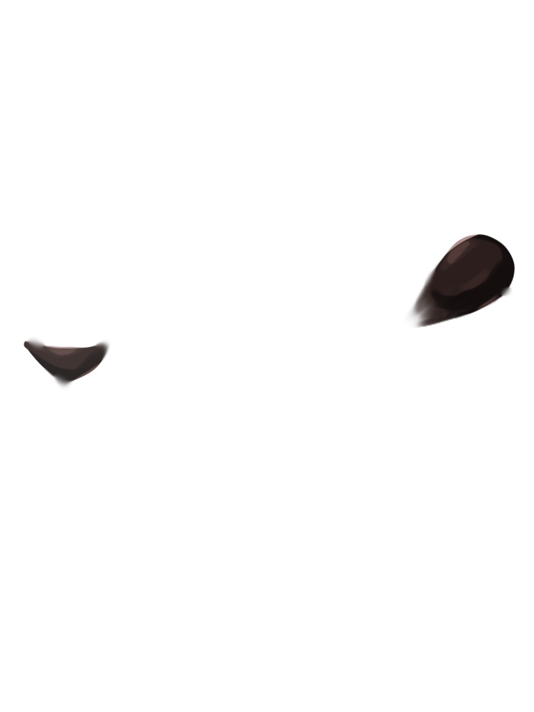 【イラスト素材】口に付いたチョコレート