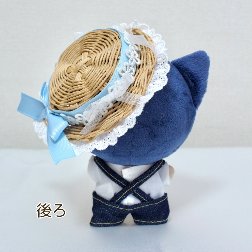 ぬい用 ❤︎ パステルリボンの麦わら帽子