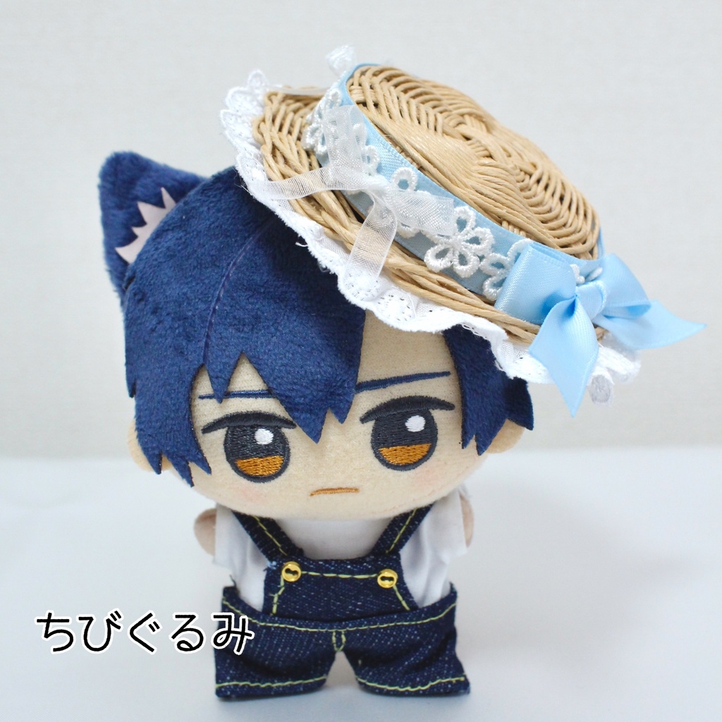 ぬい用 ❤︎ パステルリボンの麦わら帽子