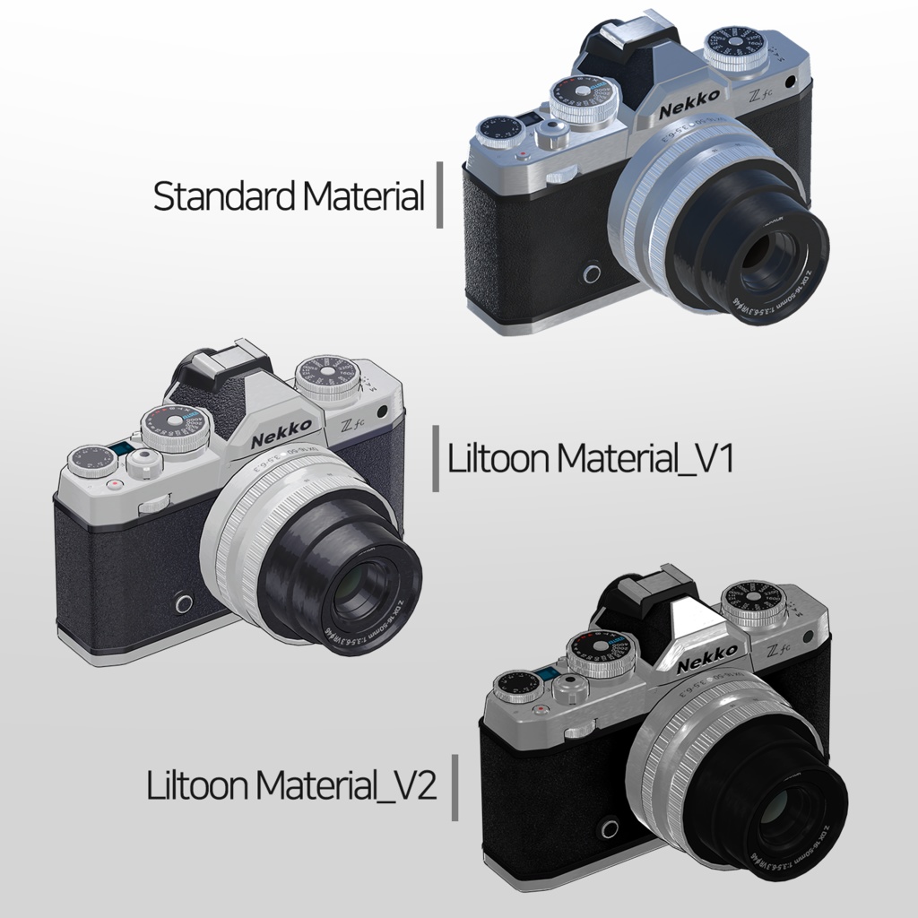 [無料3D] Nekkoカメラ / [Free] Camera 3D Asset 缩略图 2
