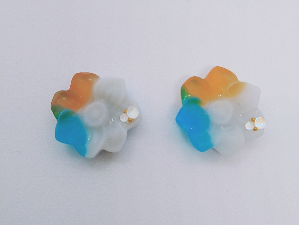 刀剣乱舞伯仲お花イメージピアス