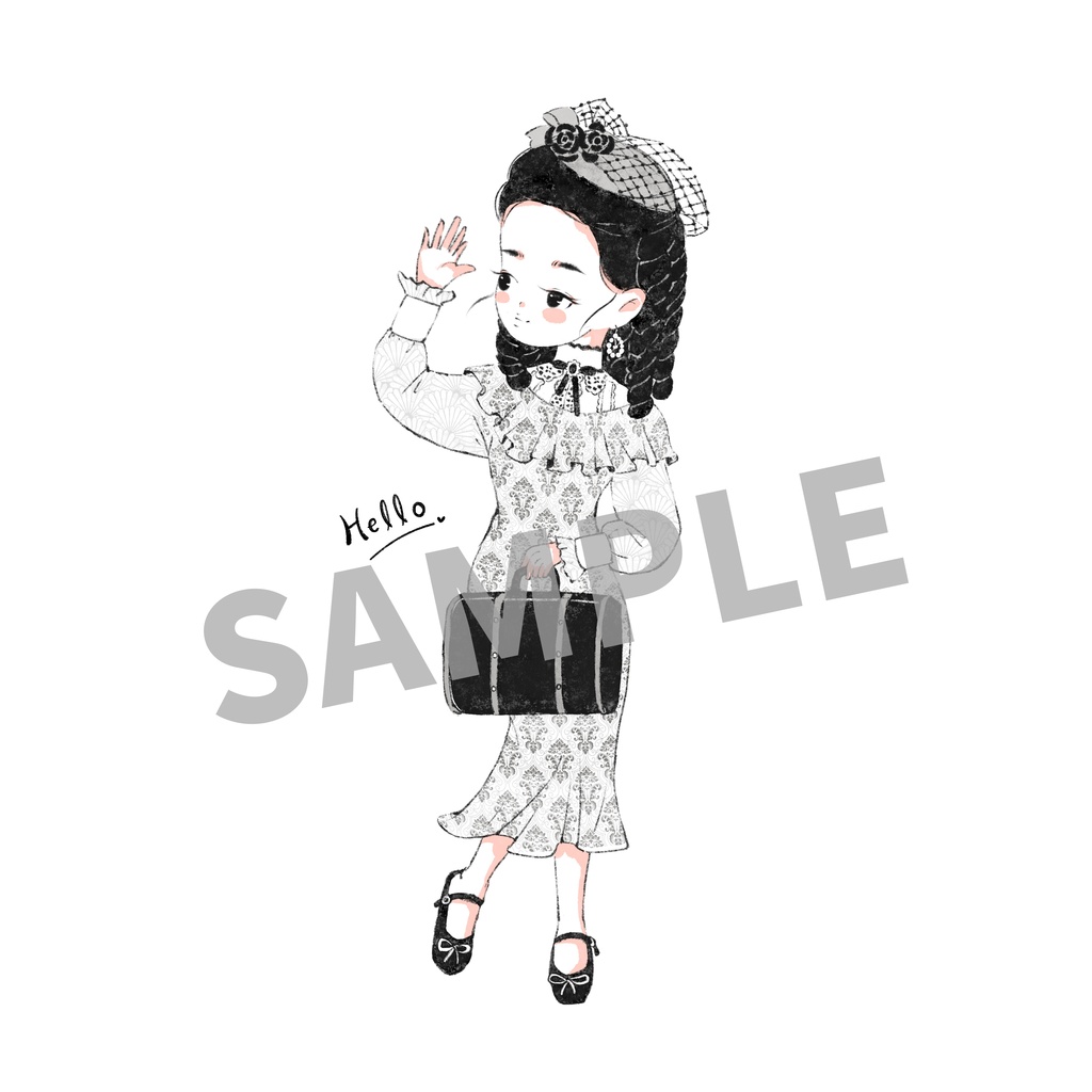 手書きイラスト エコバッグ 4種類