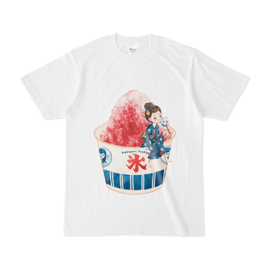 Tシャツ　かき氷