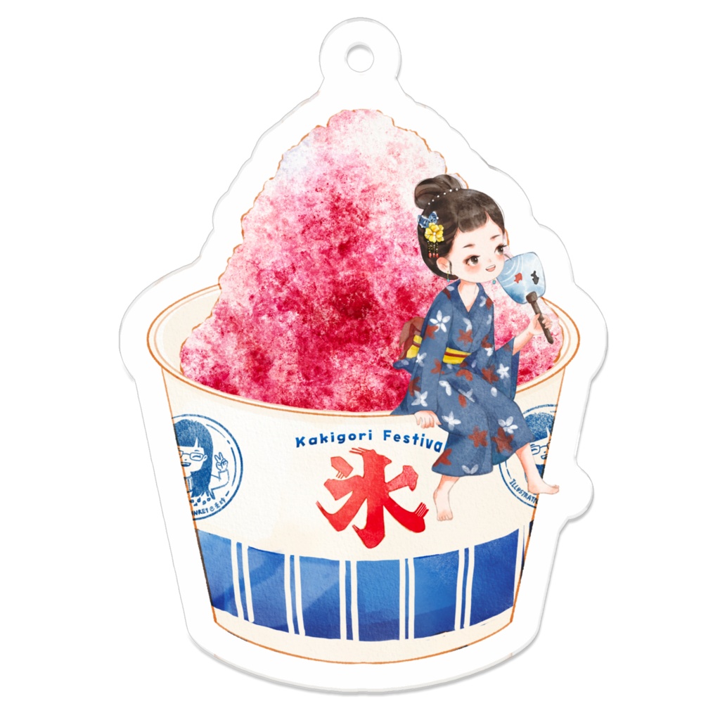 アクリルキーホルダー かき氷