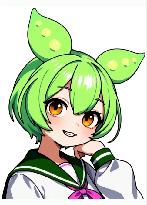 初販売【デジタル絵】ずんだもんイラスト（AI補助・高解像度JPEG）