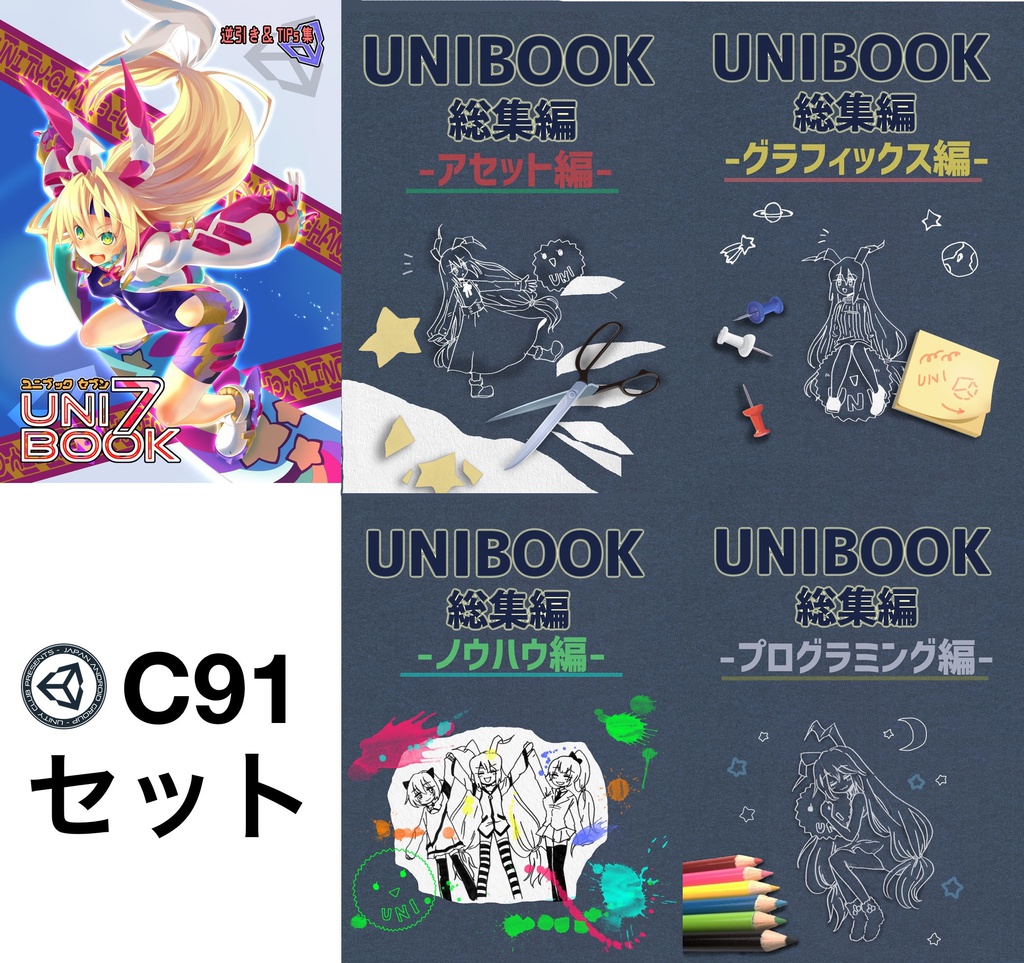 【販売終了】UNIBOOK C91セット(冊子+電子)