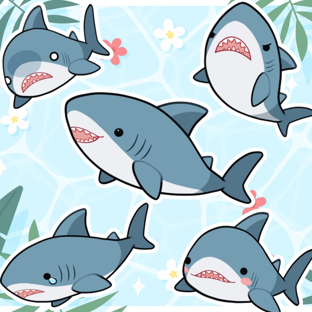 Live2D】サメ shark【VTS対応】 - chido-mona - BOOTH
